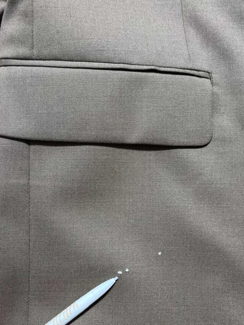 IZOD Mens 100% Wool 2 Button Suit Coat‎ Jacket Size 40R Taupe